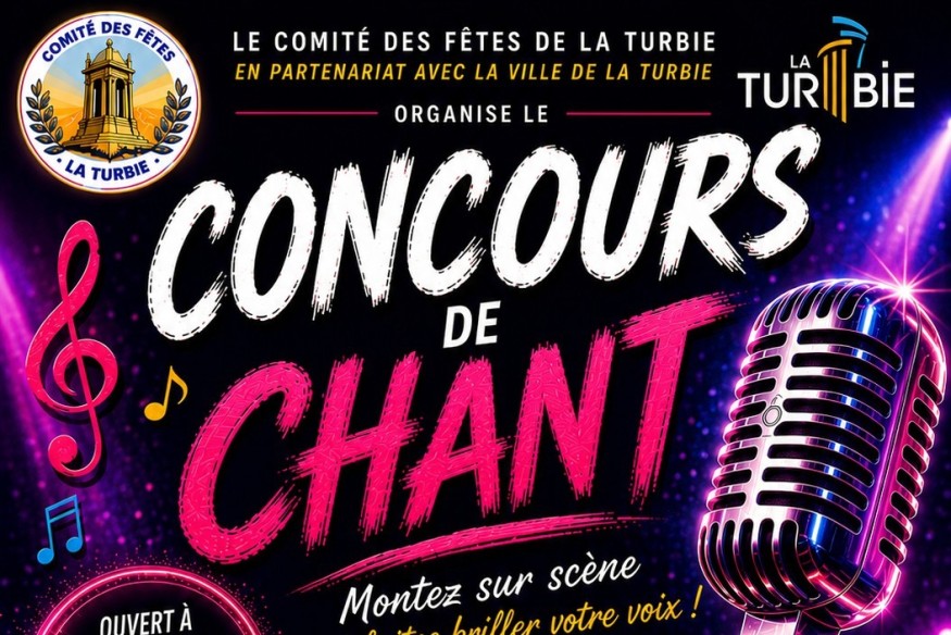 LA TURBIE - CONCOURS DE CHANT – FÊTE DE LA MUSIQUE 2026
