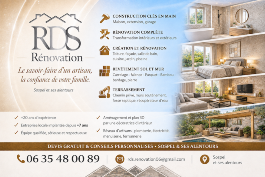 Nouveau Partenaire - RDS Rénovation