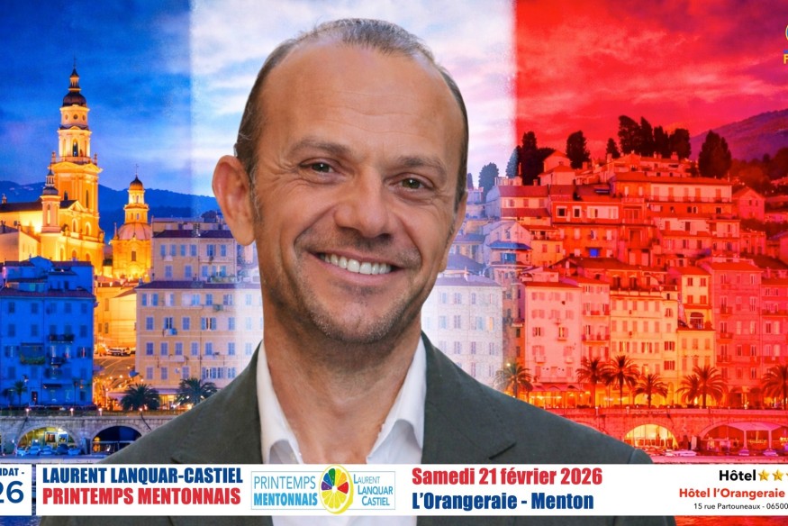 aurent Lanquar-Castiel Candidat à la Mairie de Menton avec la liste " Printemps Mentonnais " " sera notre cinquième invité