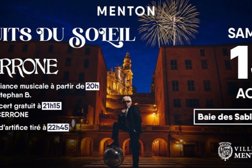 15 août 2026 : une Nuit du Soleil exceptionnelle avec Cerrone aux Sablettes