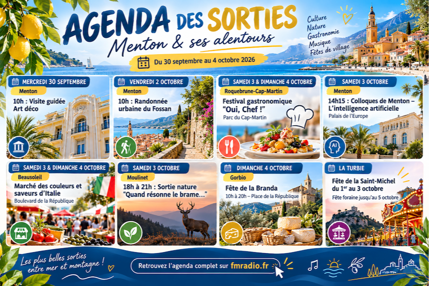 Une semaine riche en sorties entre Menton, la Roya et la Riviera