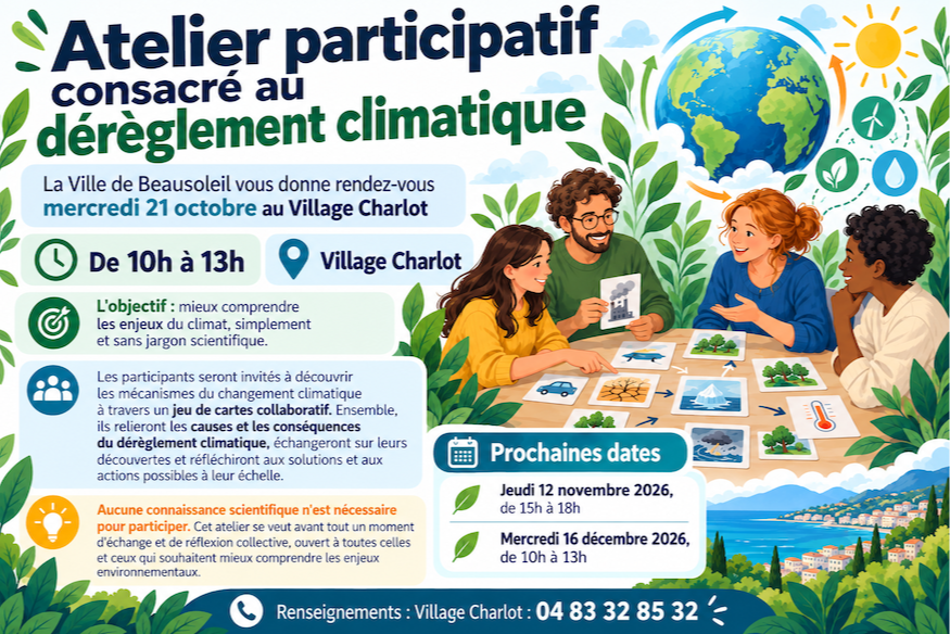 Beausoleil - Fresque du Climat au Village Charlot